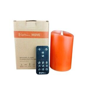 Flameless LED Candles Remote Control 3X5" Orange Flickering 3D Moving SoftFlame